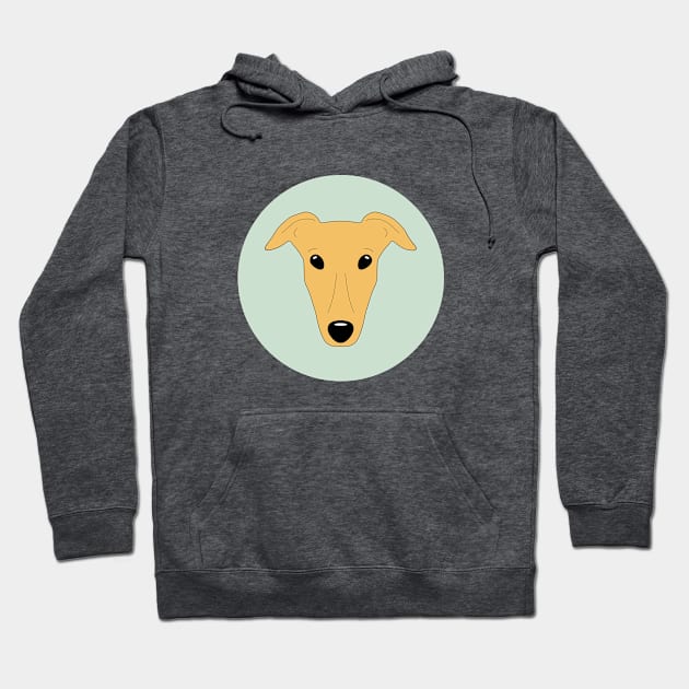 Fawn greyhound face Hoodie by Houndpix